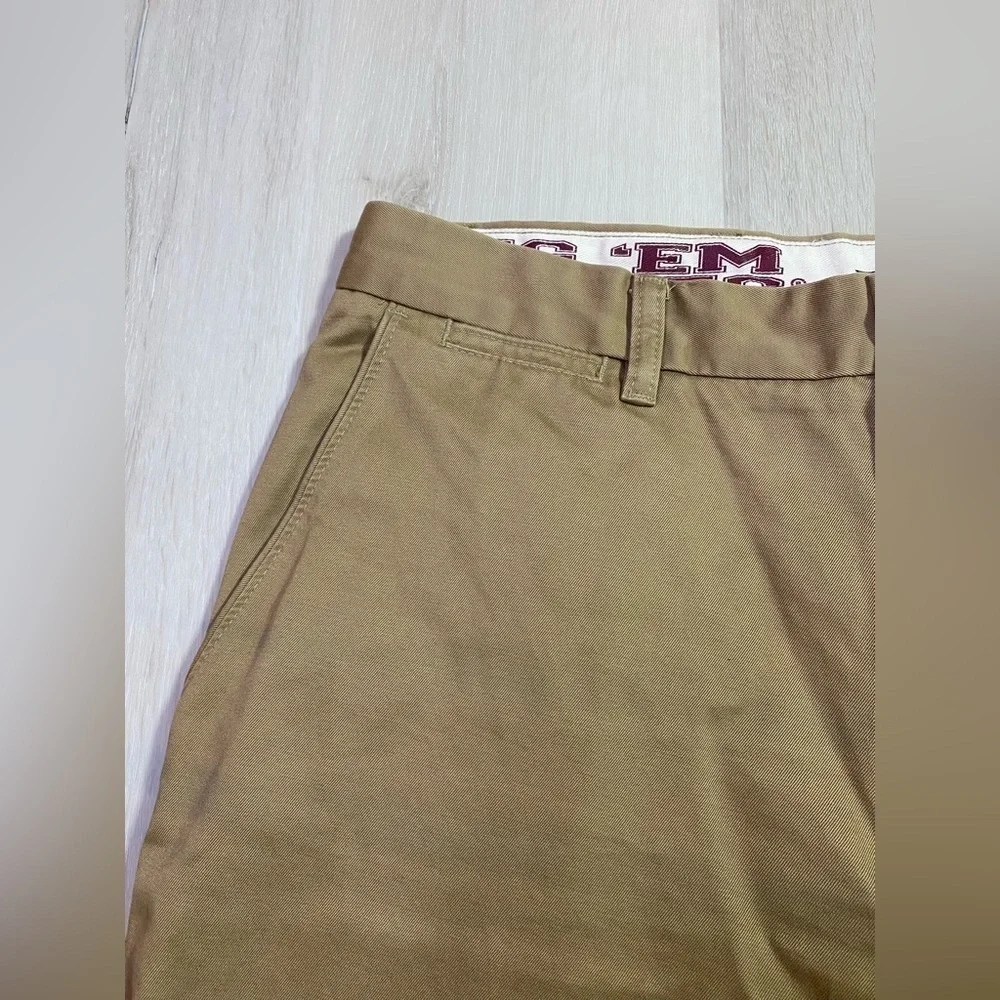 Texas A&M Game Day Dockers Khakis Gig Em Aggies, Tan, Size 32x29